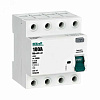 Dekraft ВДТ 4P 100A 100мА тип AC 6кА УЗО-03