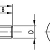 Винт М5х8 (уп.200шт) CM030508