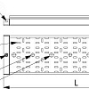 Лоток перфорированный 100х50 L=3000мм толщина 1.2мм горячеоцинкованный 3526212HDZ