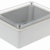 Коробка распаячная герметичная IP65 153х110х66мм ШхВхГ прозр.крышка 00872