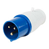 Вилка переносная 013 2P+PE 16А 220В IP44 11-8900